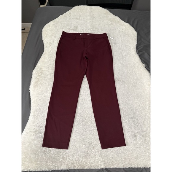 Old Navy Pants - New Old Navy High Rise Pixie Skinny‎ Burgundy Chino Pants Size 10 Petite 10P S